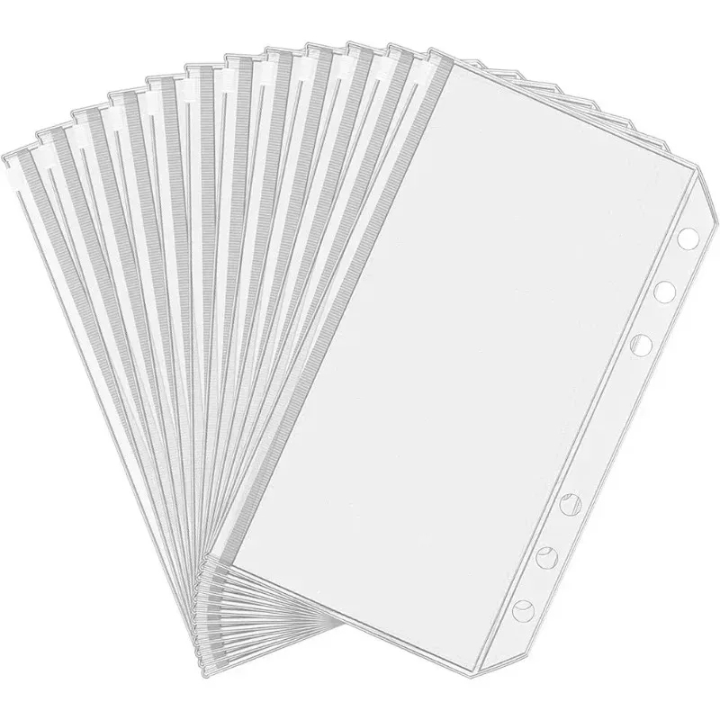 Planner Weekly Budget - 6-24PCS A6 6-Hole Rits Bindmiddel Zakken