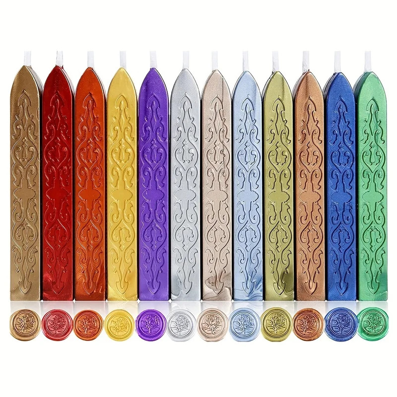 12 stks/zak Metallic Gemengde  - Wax Seal Stamp Kit recensie en prijs