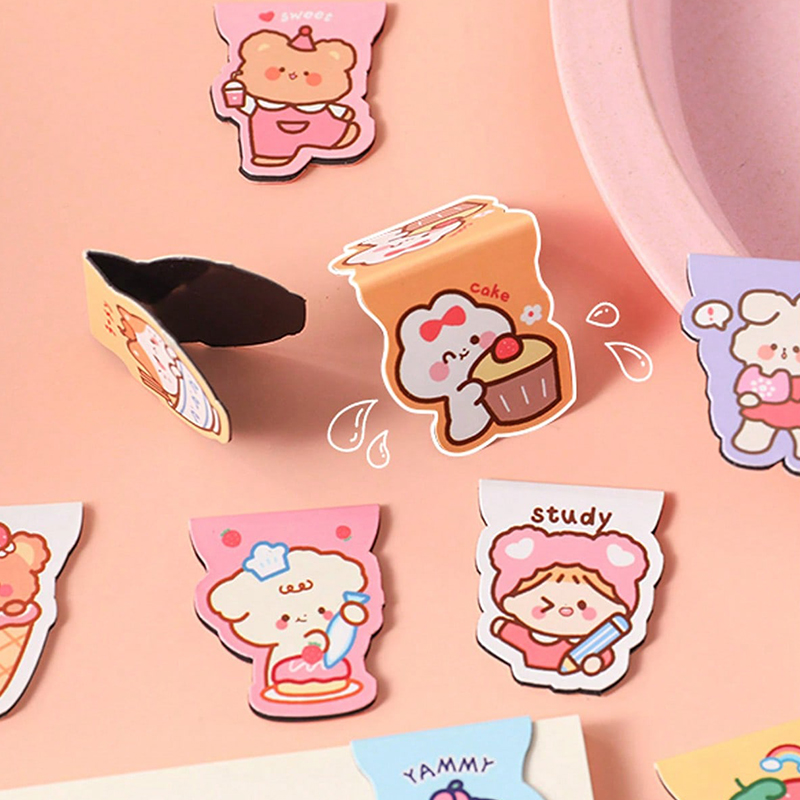 5 stks Leuke Cartoon Beer Magn - Bookmark Magnetic Clip recensie en prijs