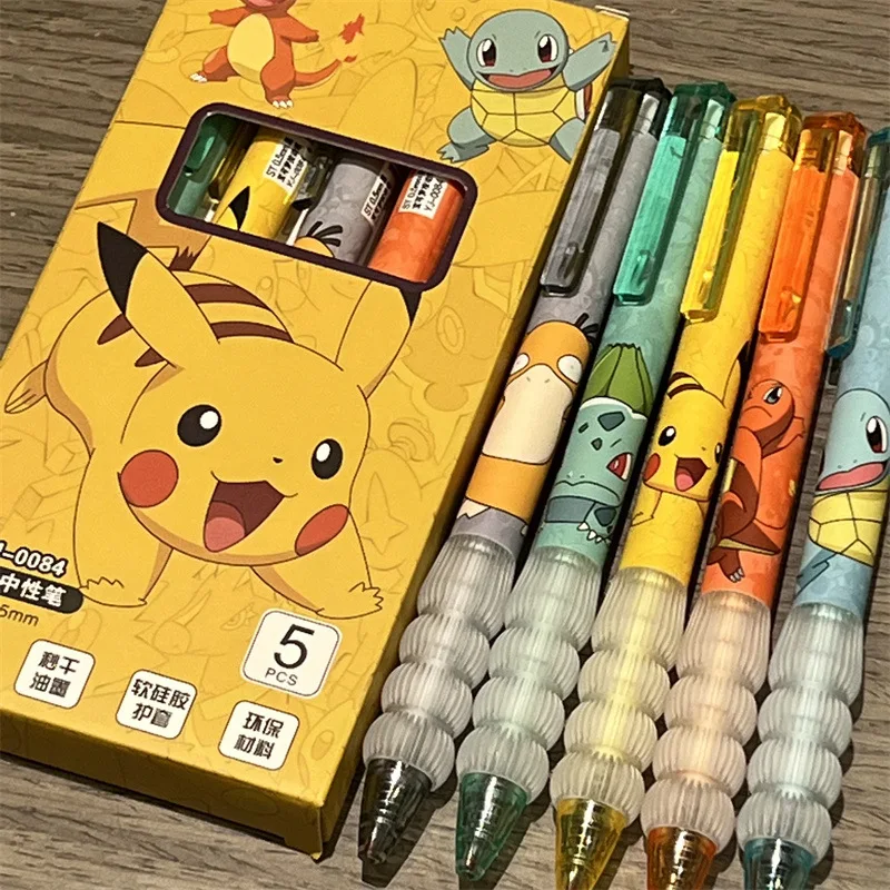 5 stks Pikachu Gel Pen Set Pok - Gel Ink Pen Set recensie en prijs