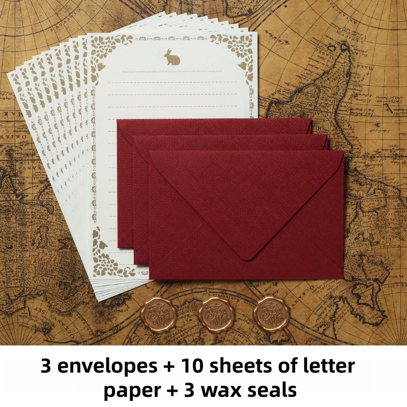 16 STKS Vintage linnen envelop - Wax Seal Stamp Kit recensie en prijs