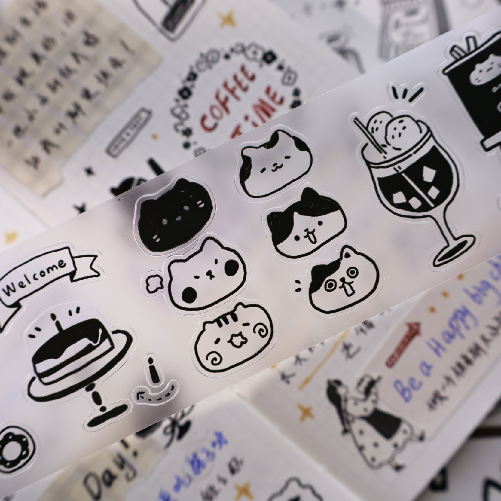 YiEr Studio Vintage Daily Cat' - Washi Tape Set recensie en prijs