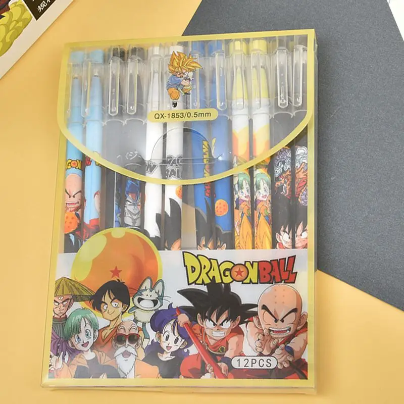 12 stks/set Dragon Ball Gel Pe - Office Supply Office Stationery Items recensie en prijs